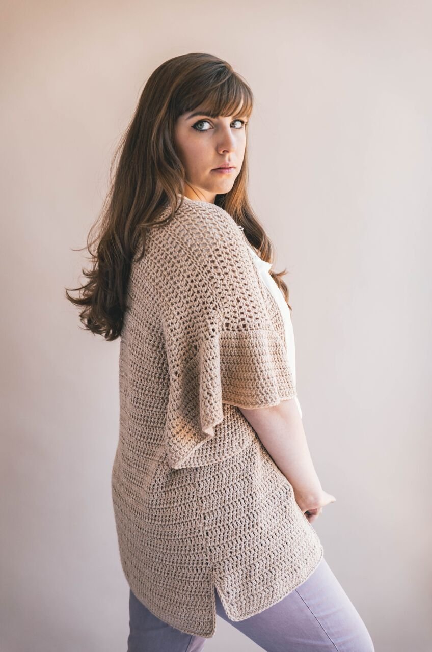 Crochet Kit - Ruffle Sleeve Cardigan