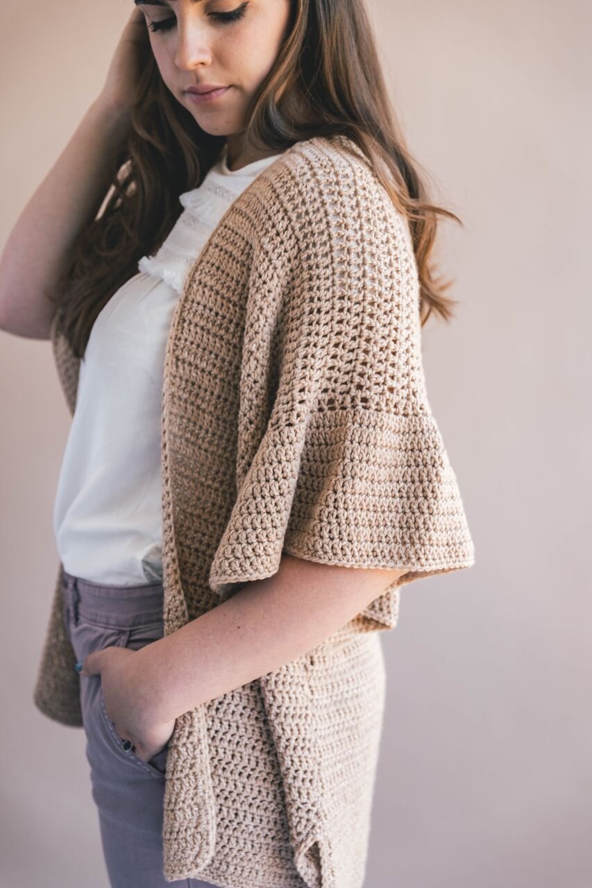 Crochet Kit - Ruffle Sleeve Cardigan