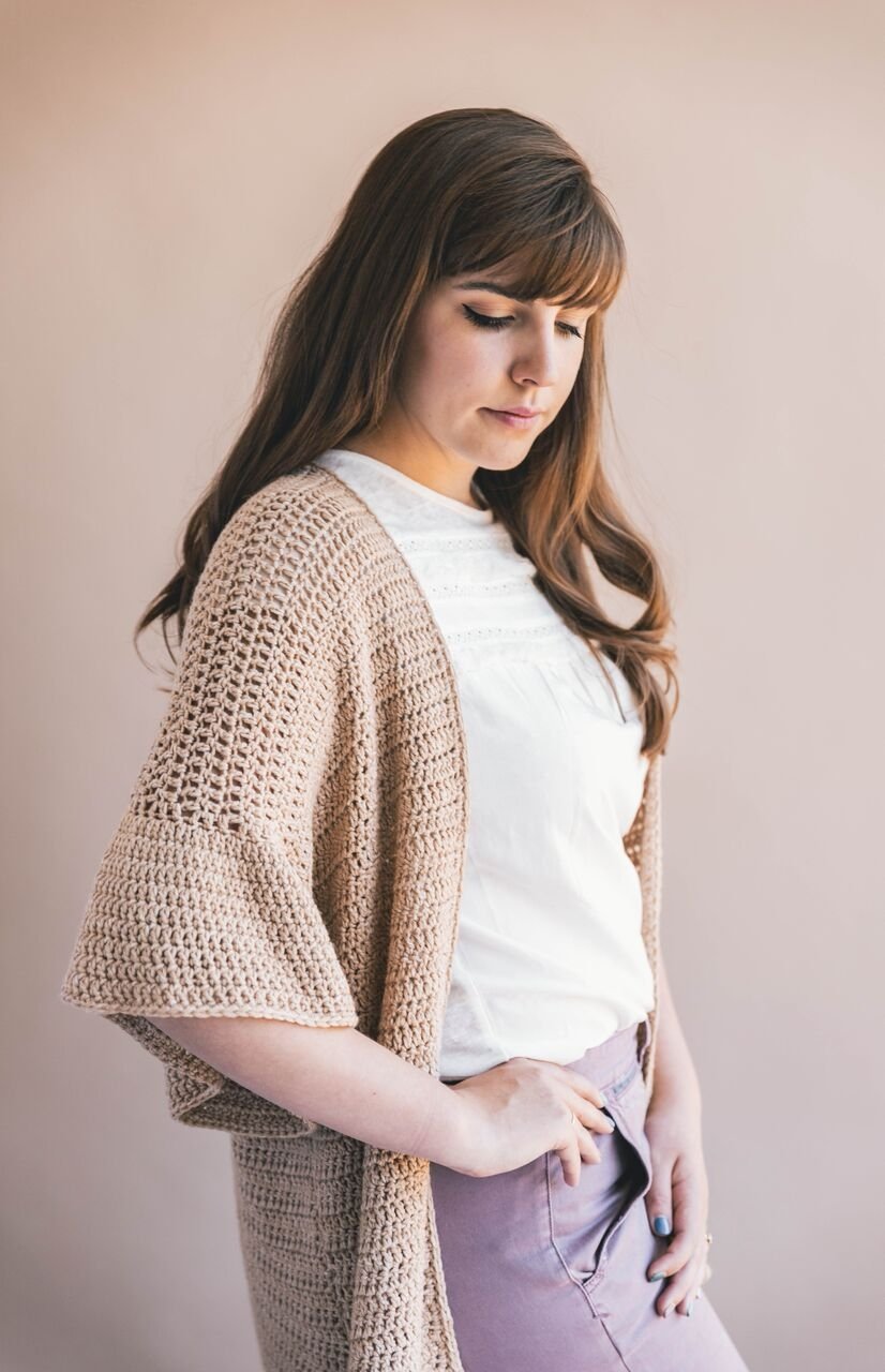 Crochet Kit - Ruffle Sleeve Cardigan