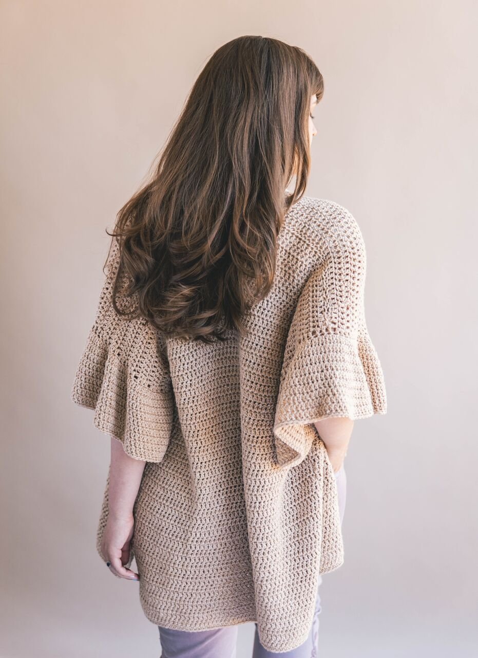 Crochet Kit - Ruffle Sleeve Cardigan