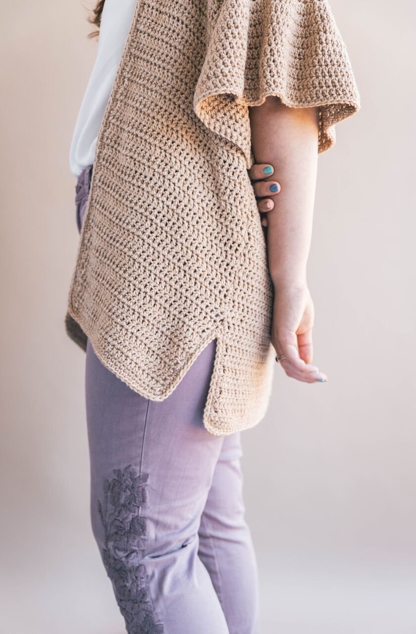 Crochet Kit - Ruffle Sleeve Cardigan