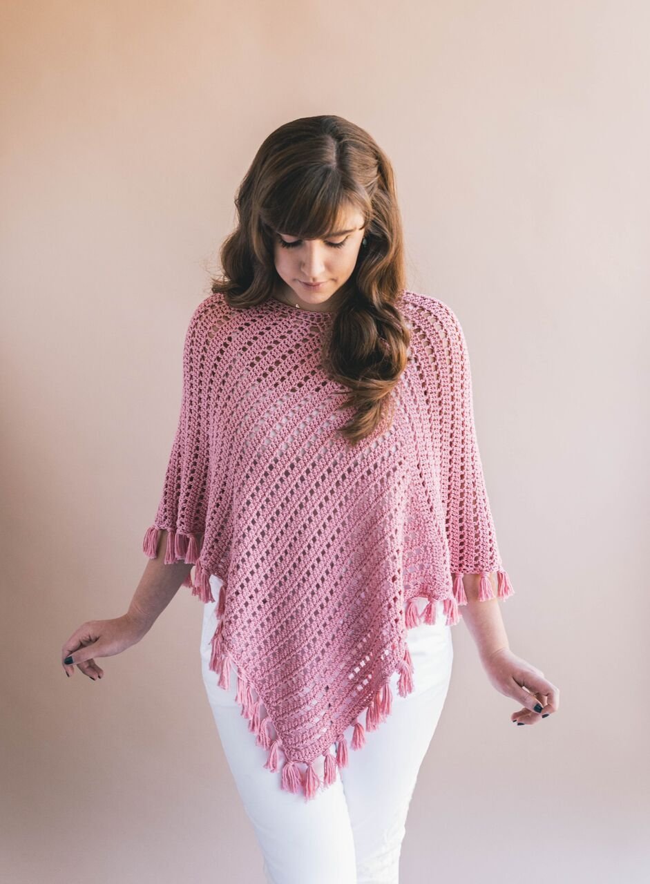 Crochet Kit - Ava Fringed Poncho