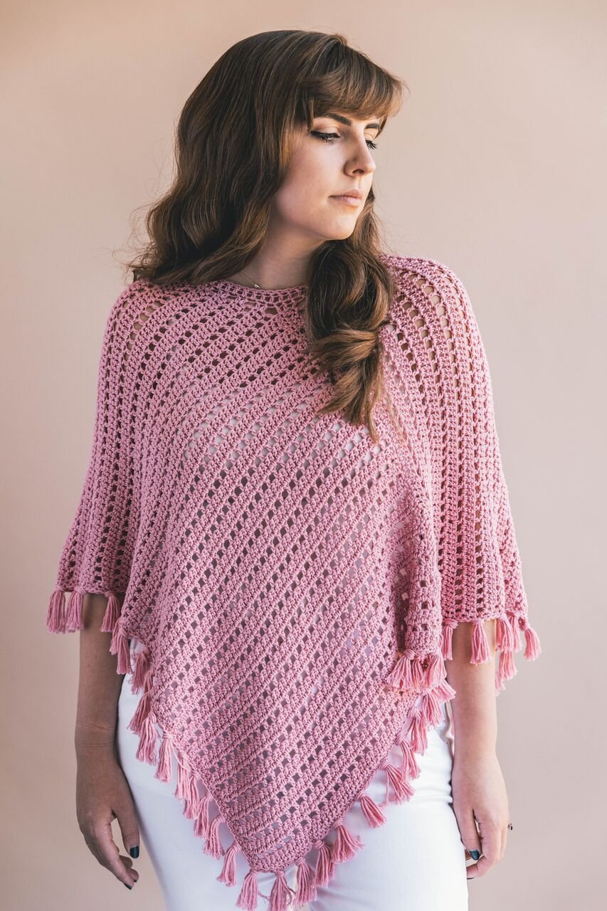 Crochet Kit - Ava Fringed Poncho
