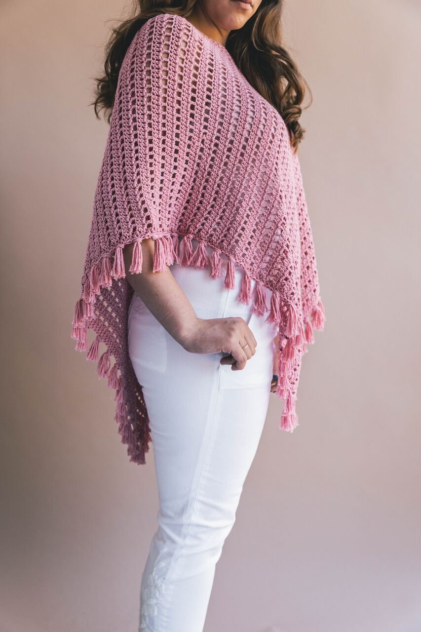 Crochet Kit - Ava Fringed Poncho