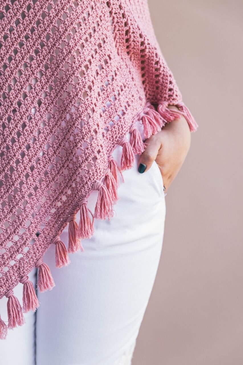 Crochet Kit - Ava Fringed Poncho