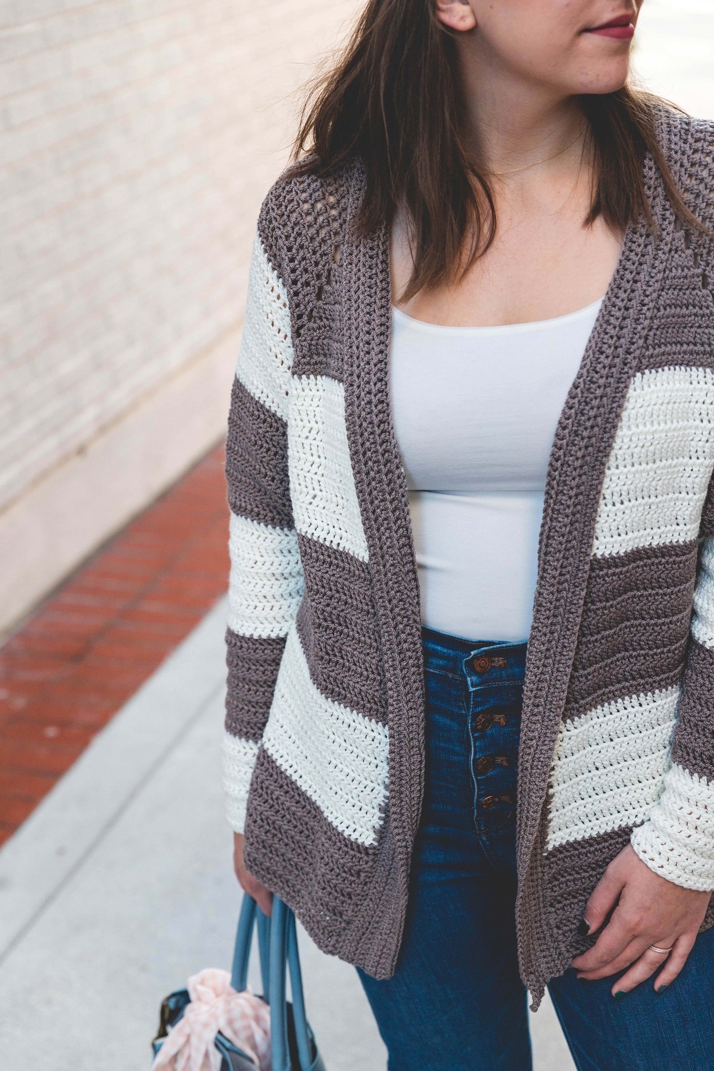 Crochet Kit - Slouchy Stripe Cardigan