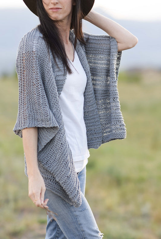 Knit Kit - Drop Stitch Cotton Kimono