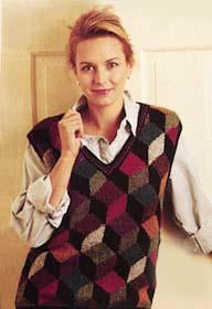 Tumbling Blocks Vest Pattern (Knit)