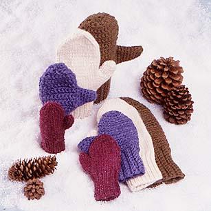 2 Needle Mittens Pattern (Knit)