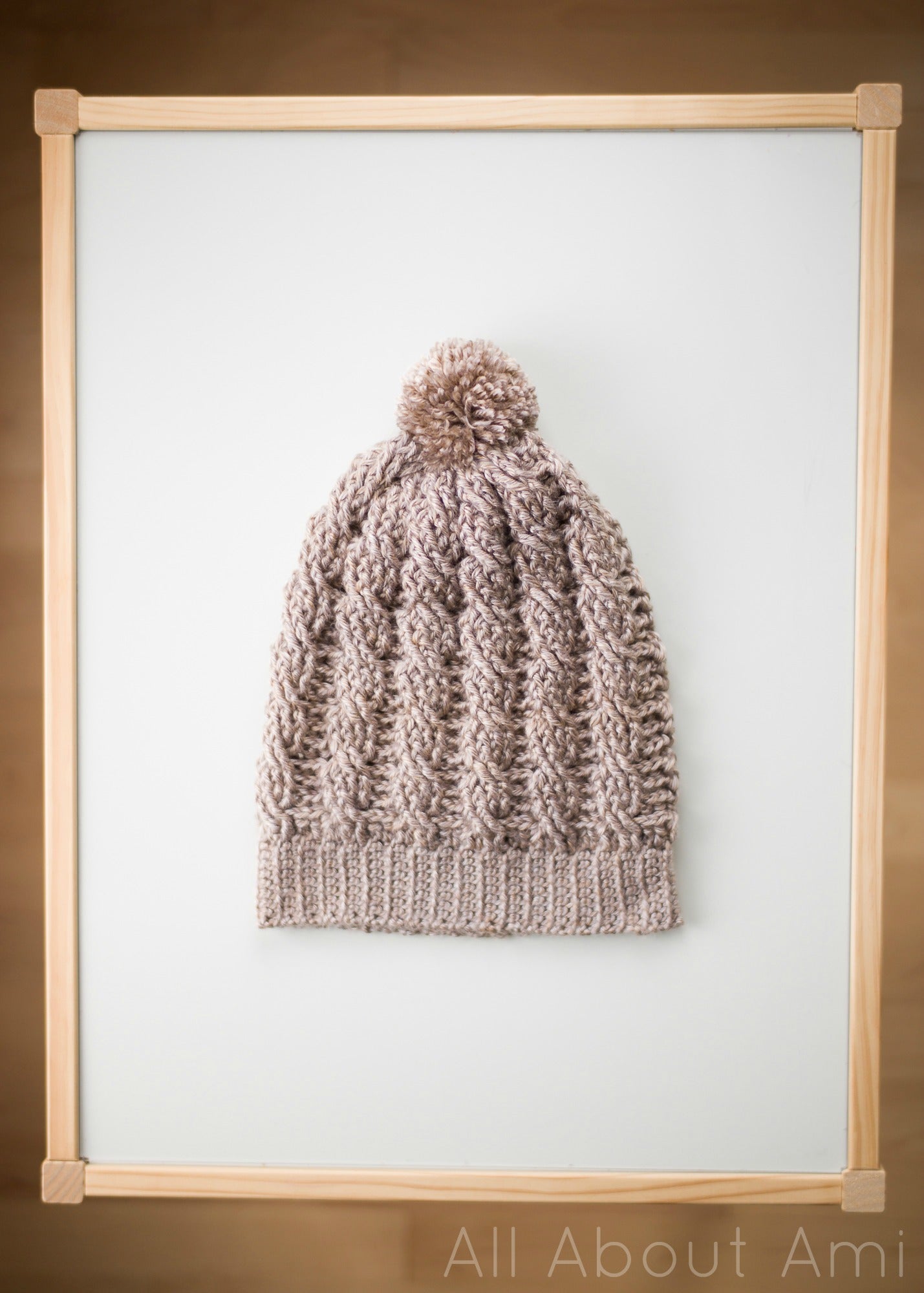 Crochet Kit - Cabled Slouchy Beanie