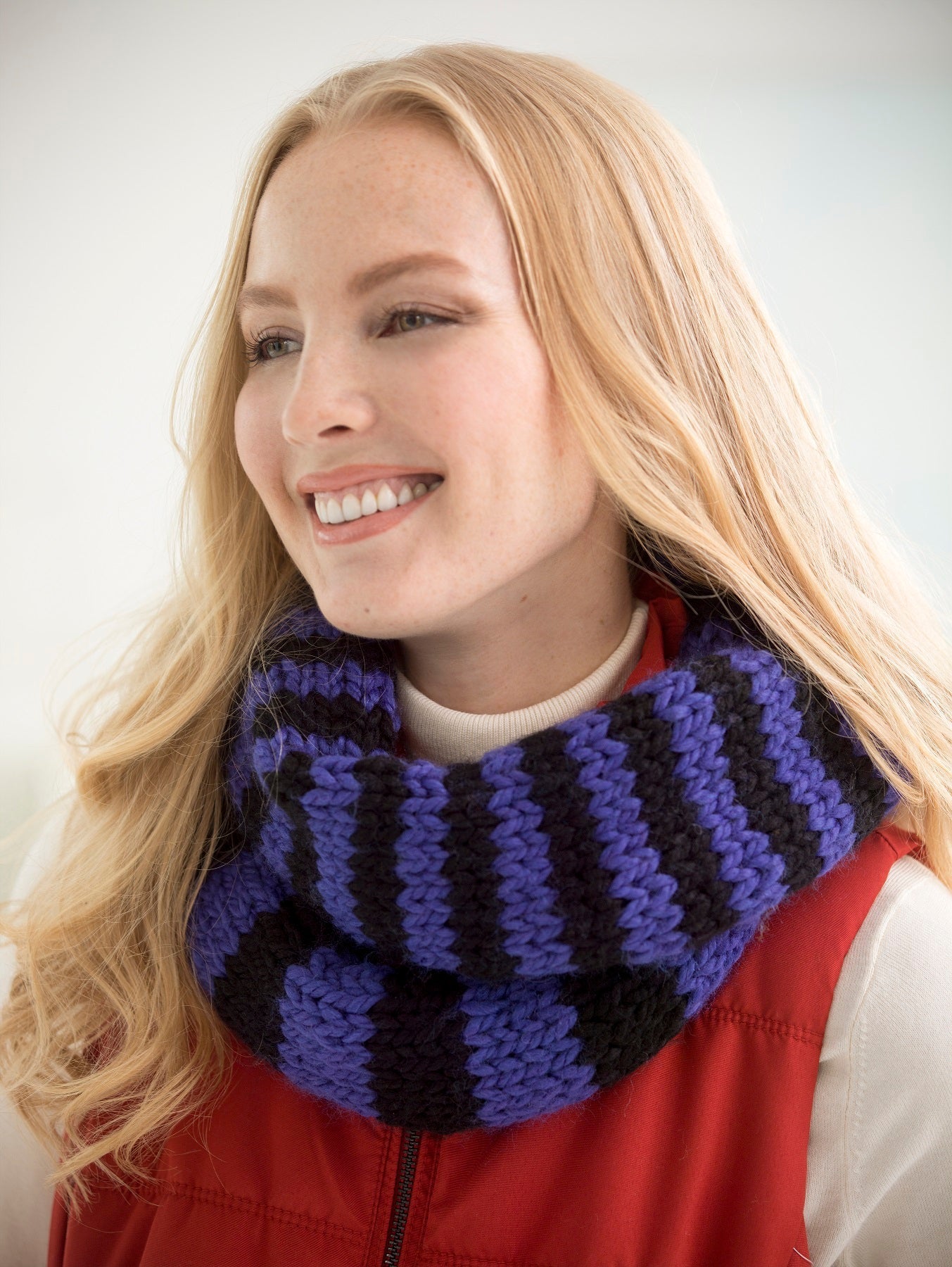 Quick Striped Cowl (Knit)