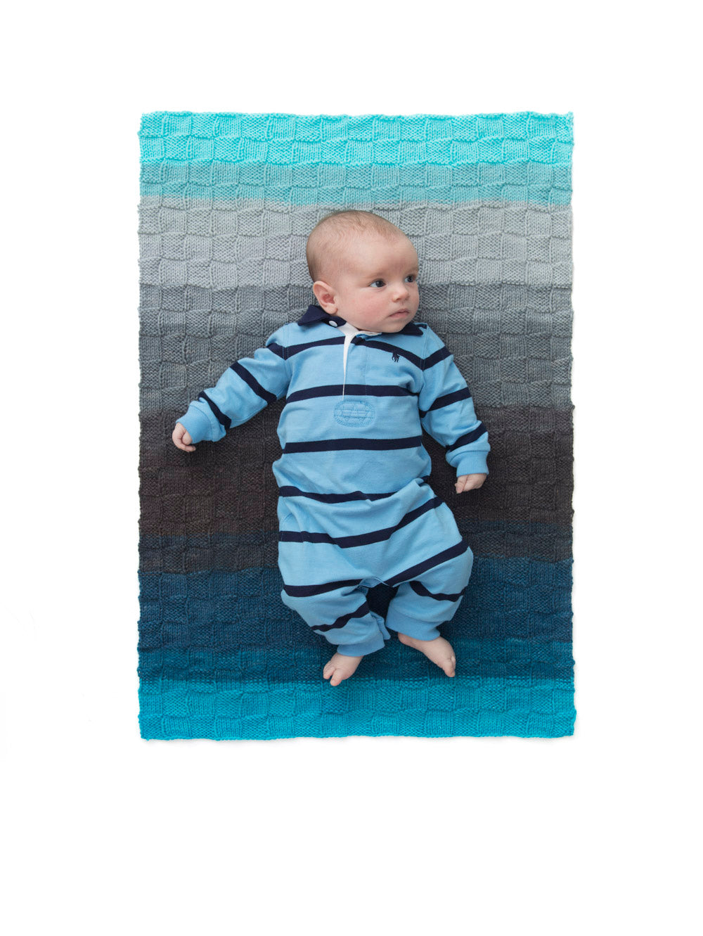 Checkered Baby Blanket (Knit)
