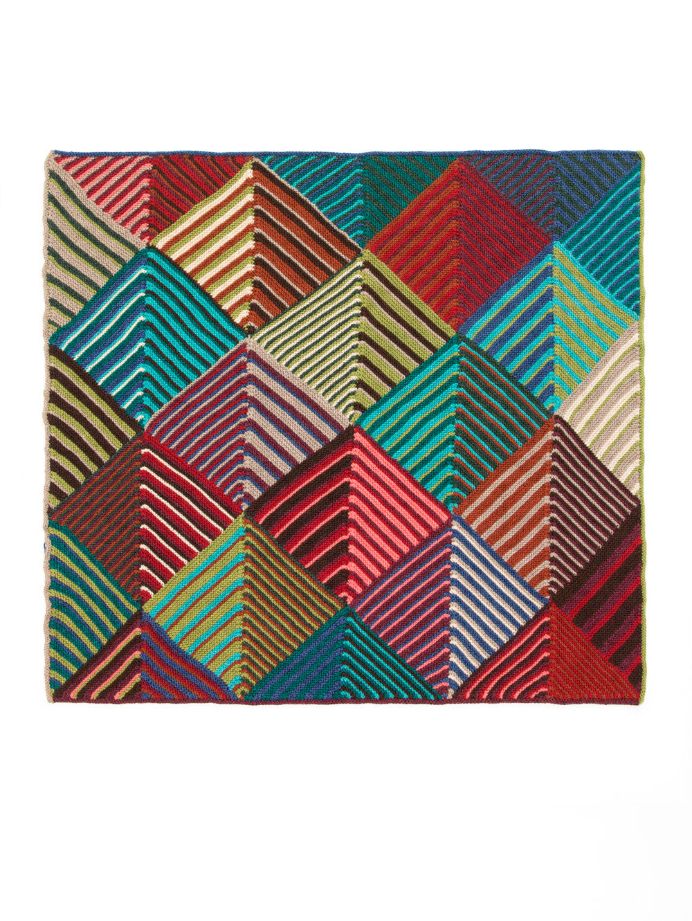 Edgy Triangles Afghan (Knit)