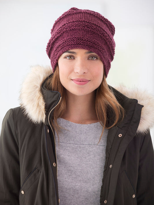 Simple Texture Slouch Hat (Knit) - Version 1