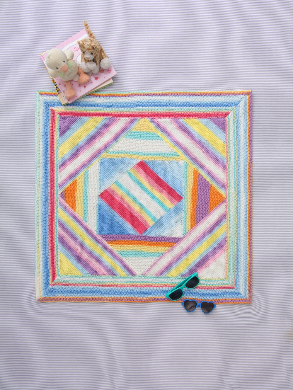 Garter Stitch Baby Afghan (Knit)