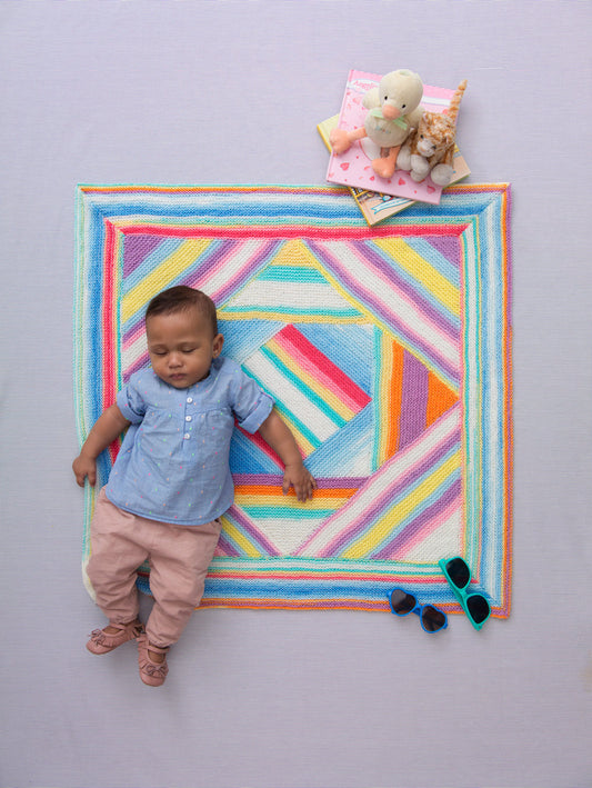 Garter Stitch Baby Afghan (Knit)