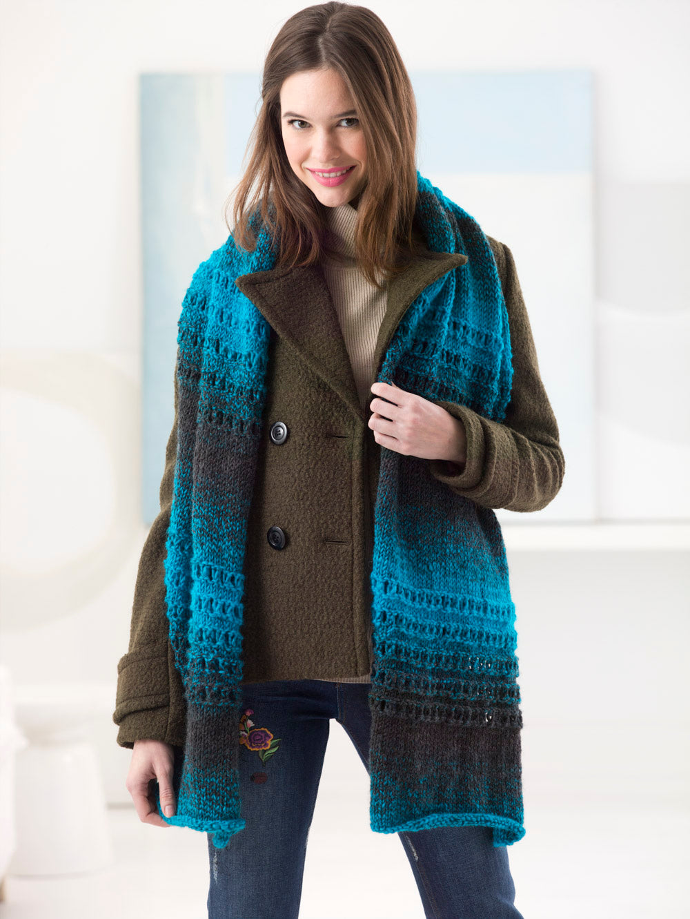Eyelet Furrow Shawl (Knit) - Version 1