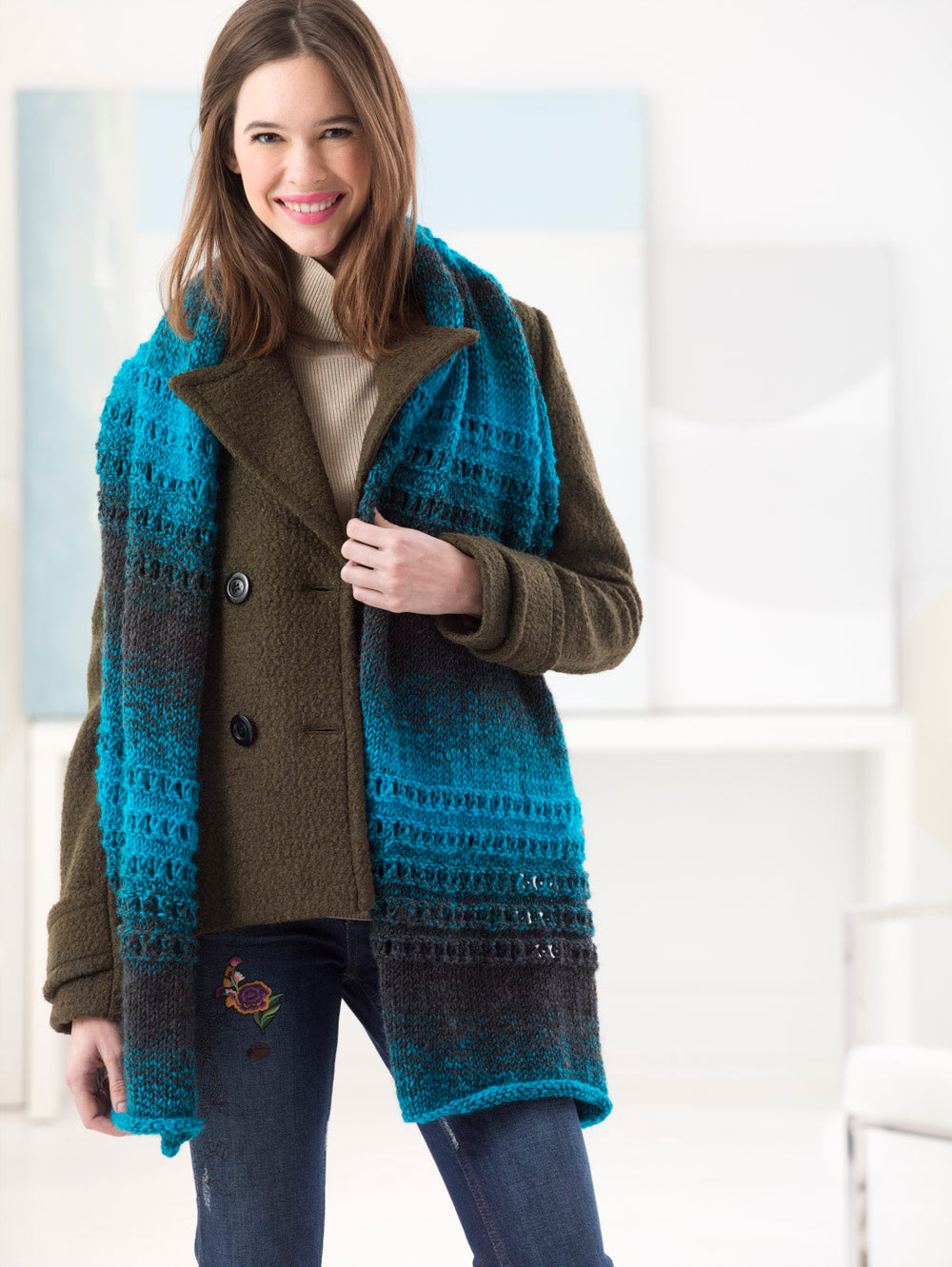 Eyelet Furrow Shawl (Knit) - Version 1