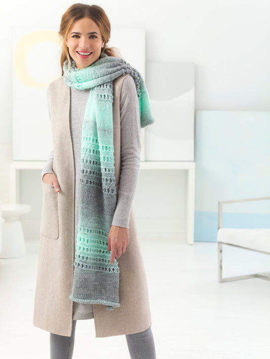 Eyelet Furrow Shawl (Knit) - Version 2