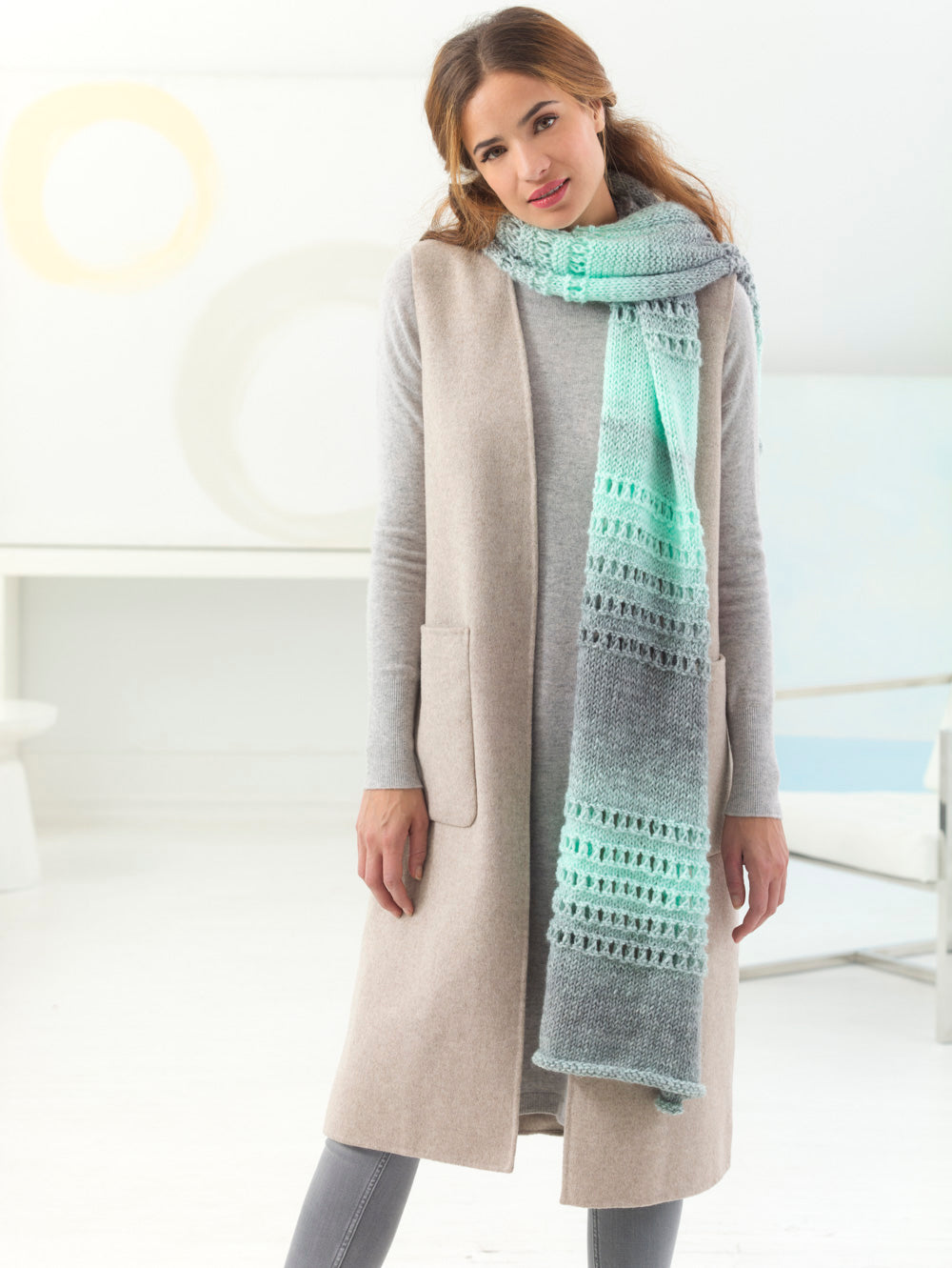 Eyelet Furrow Shawl (Knit) - Version 2