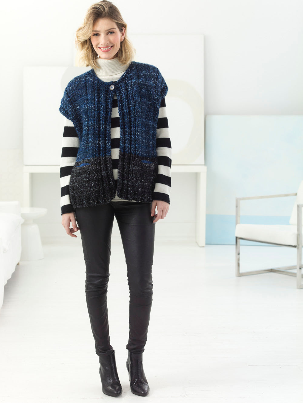Ruana With Pockets (Knit)