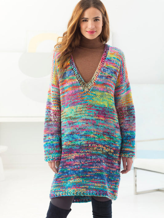 Deep V-Neck Pullover (Knit)
