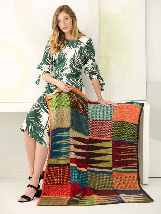 Vibrant Color Afghan (Knit)