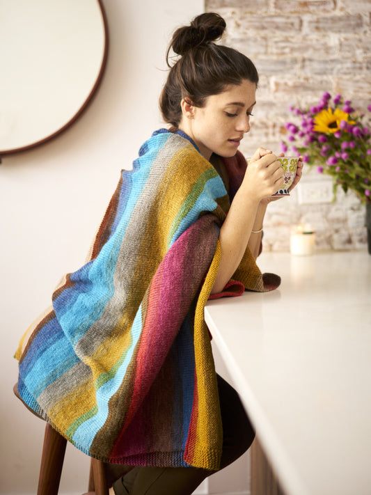 Simple Striped Blanket (Knit) - Version 2