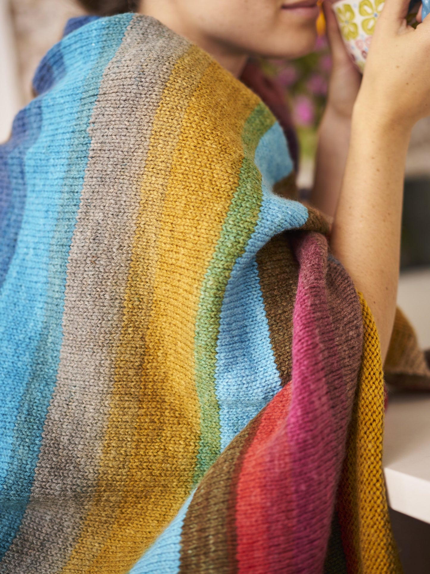 Simple Striped Blanket (Knit) - Version 2