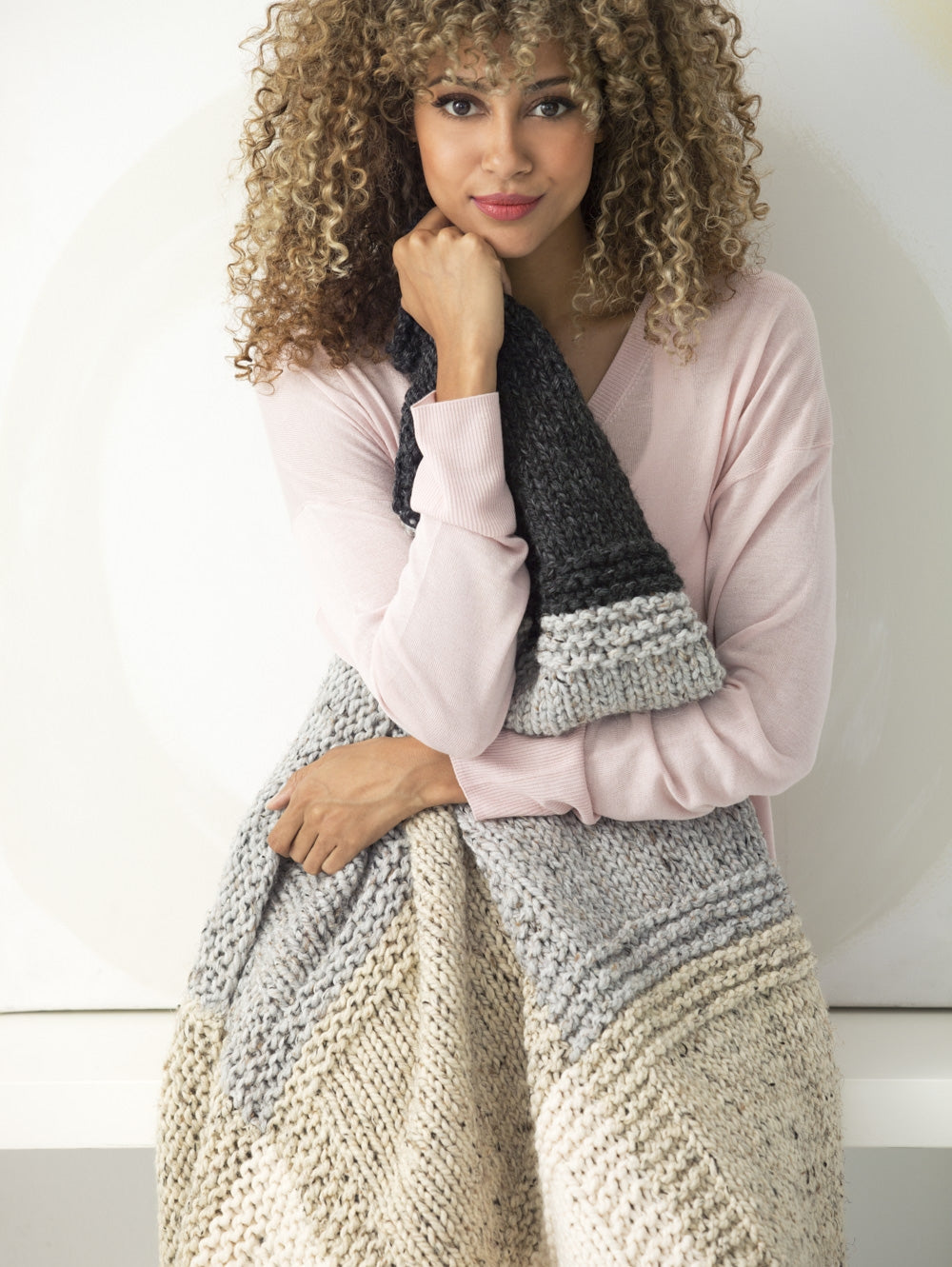 Urban Grid Afghan (Knit)