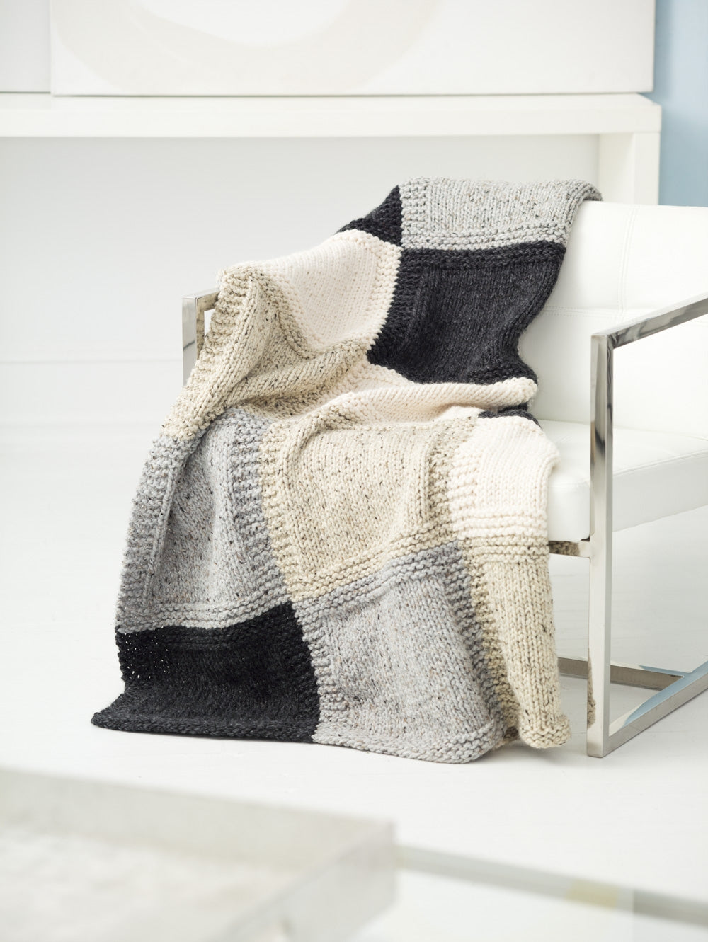 Urban Grid Afghan (Knit)