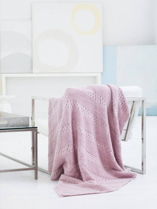 Sweet Eyelet Afghan (Knit)