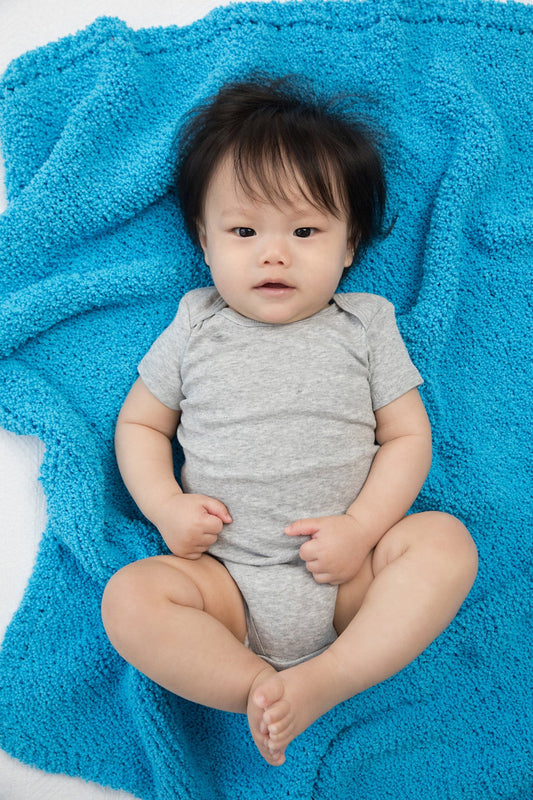 Diagonal Baby Afghan (Knit)