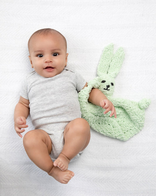 Bunny Buddy Blankie (Knit)