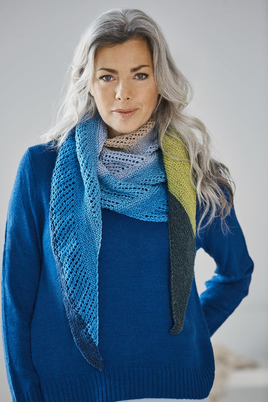 Easy Triangle Shawl (Knit) - Version 4