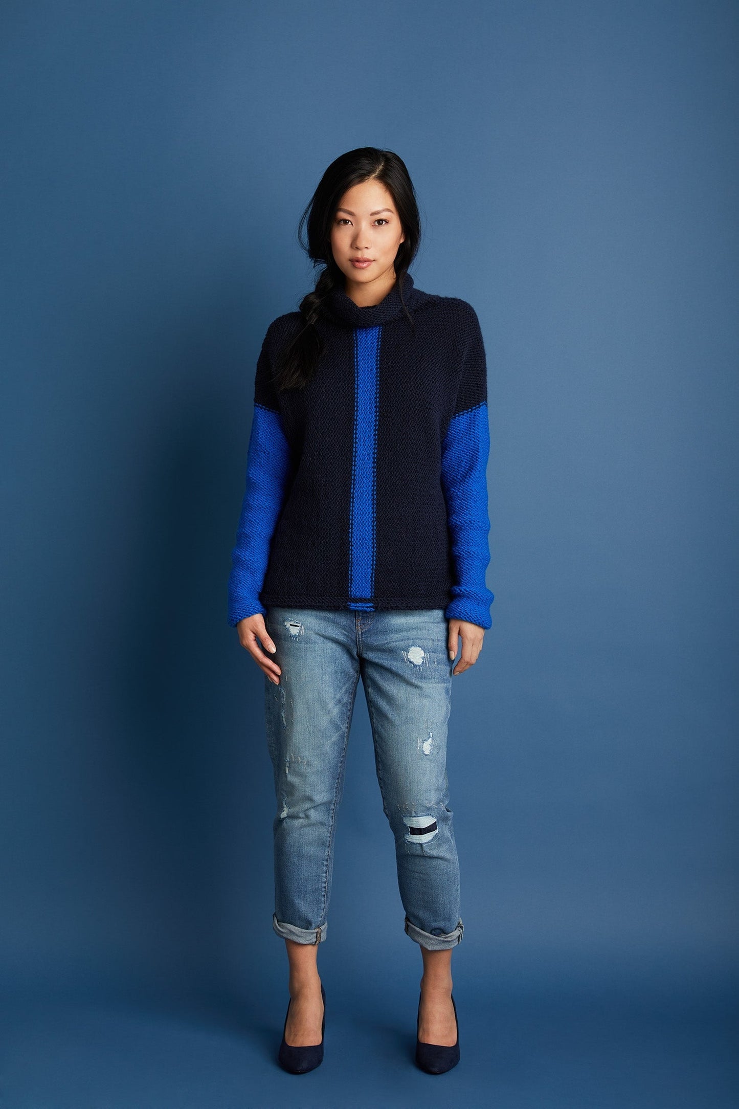 Cowl Neck Pullover (Knit)