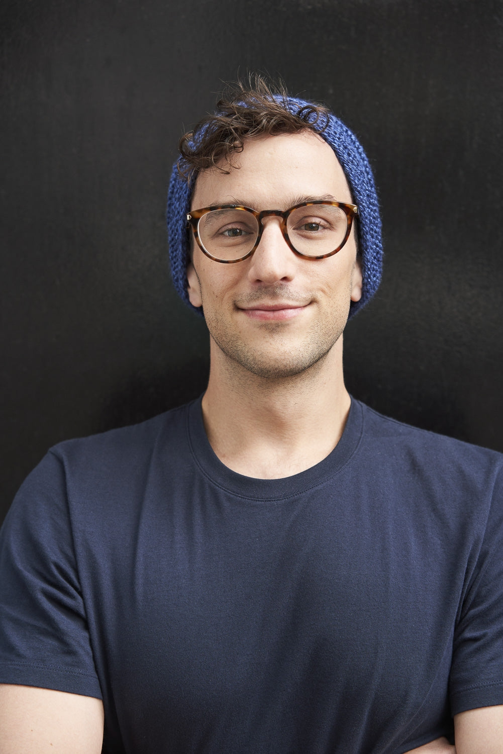 Ridged Slouch Hat  (Knit)
