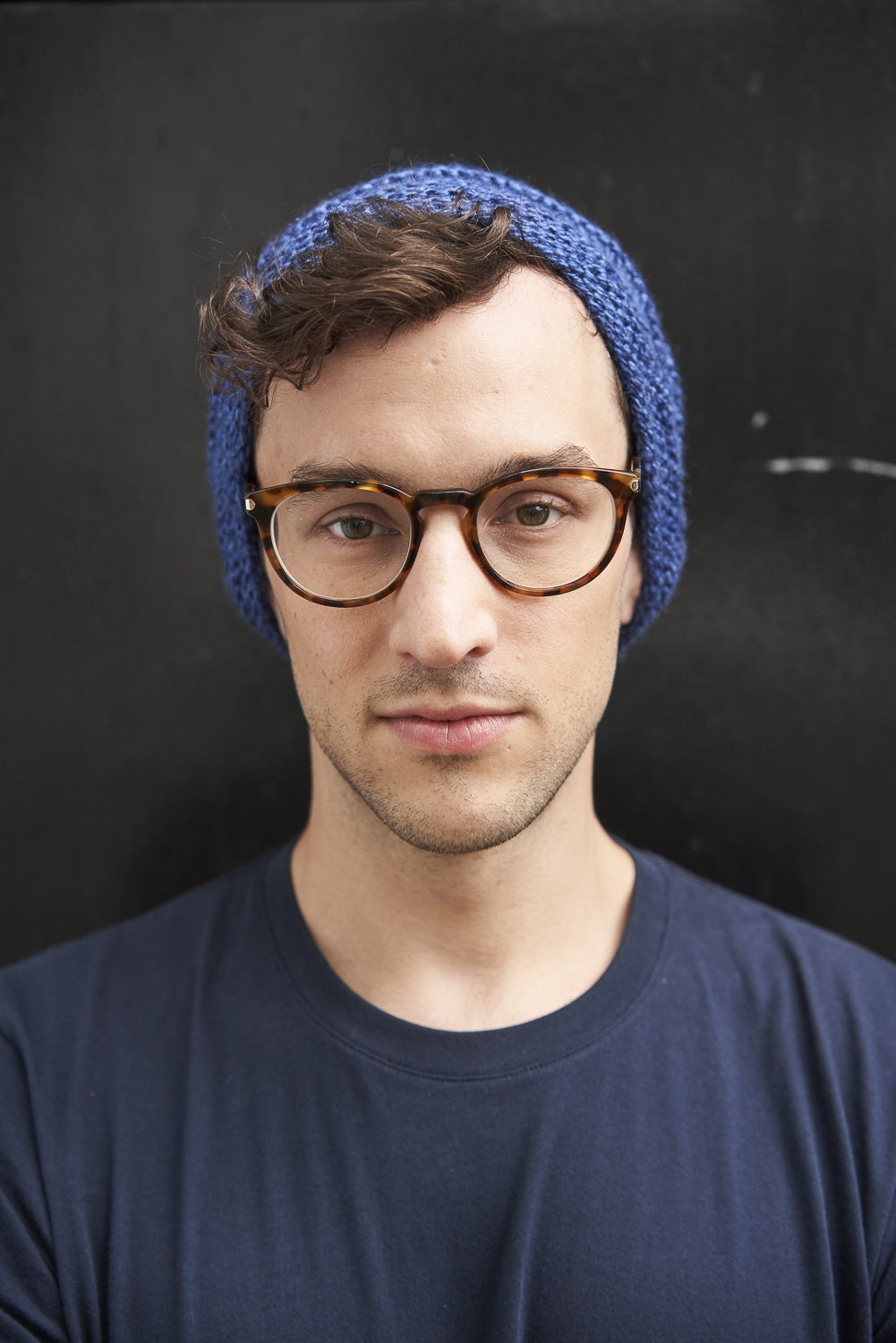Ridged Slouch Hat  (Knit)