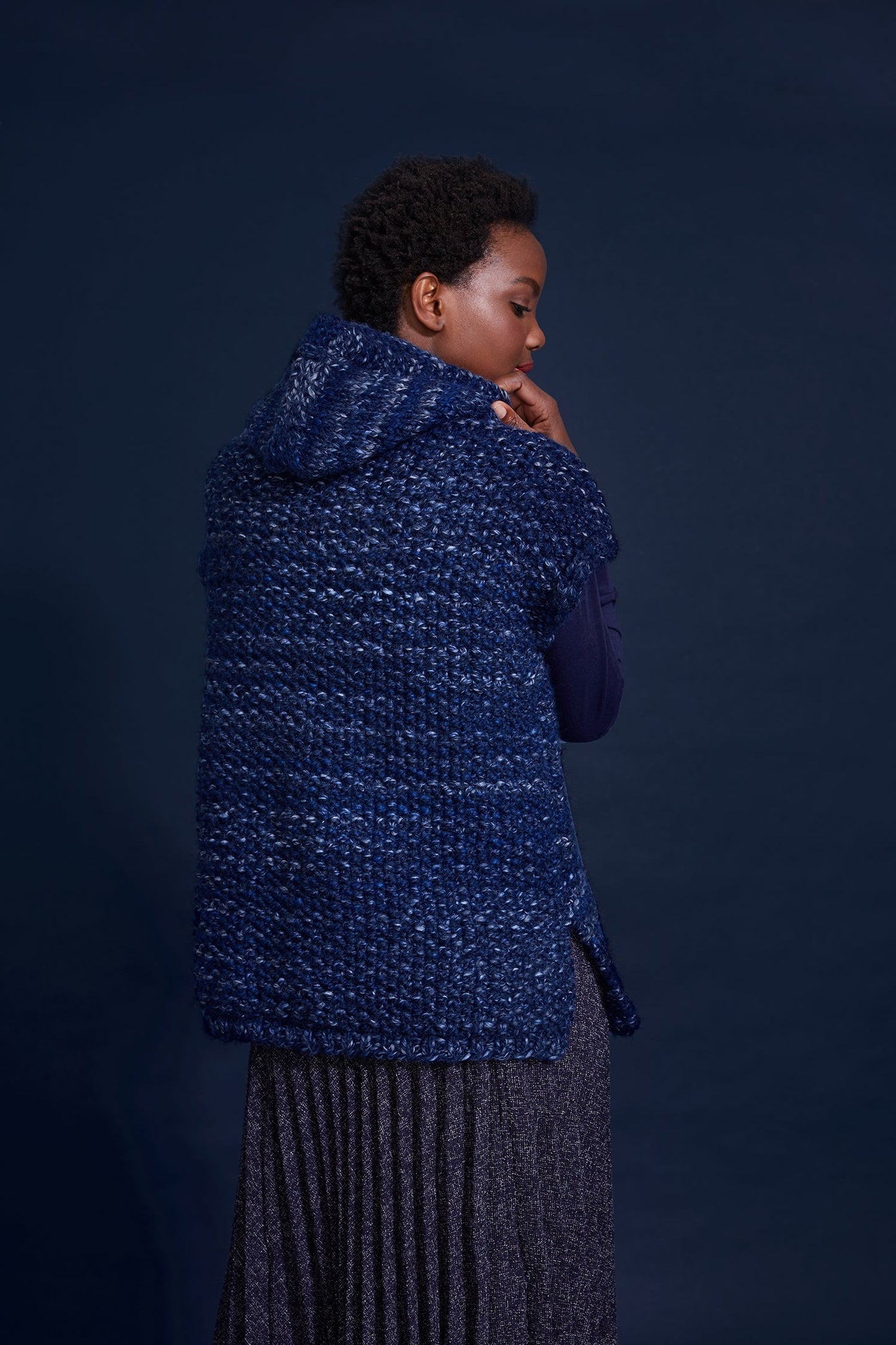 Midnight Sun Hooded Vest (Knit)