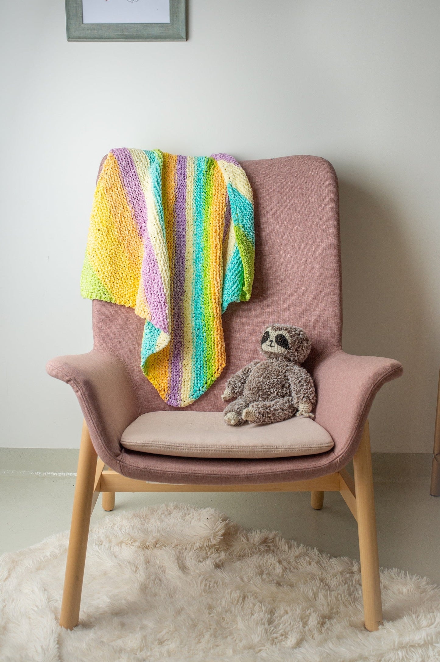 Sorbet Knit Baby Afghan (Knit)