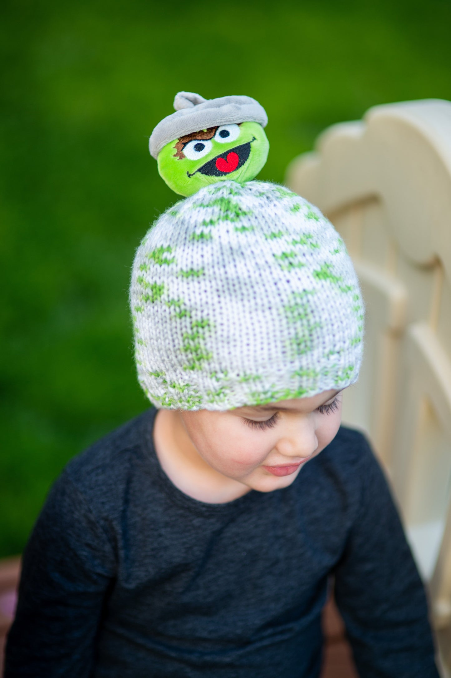 Oscar The Grouch Knit Hat