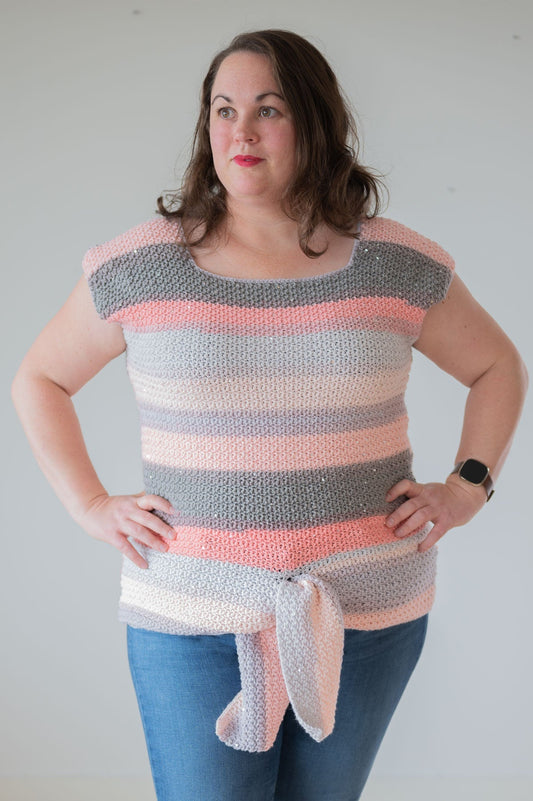 Tie Front Top (Crochet)