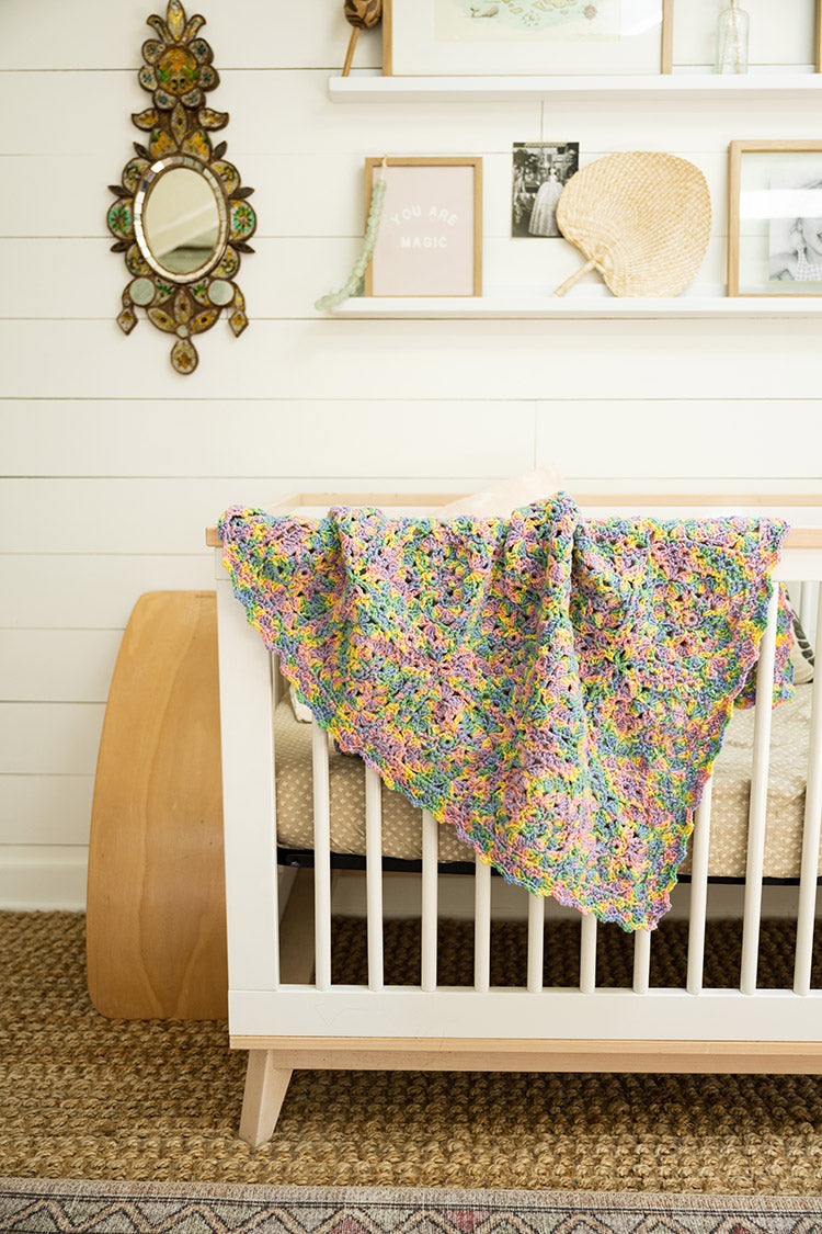 Granny Square Baby Afghan (Crochet)