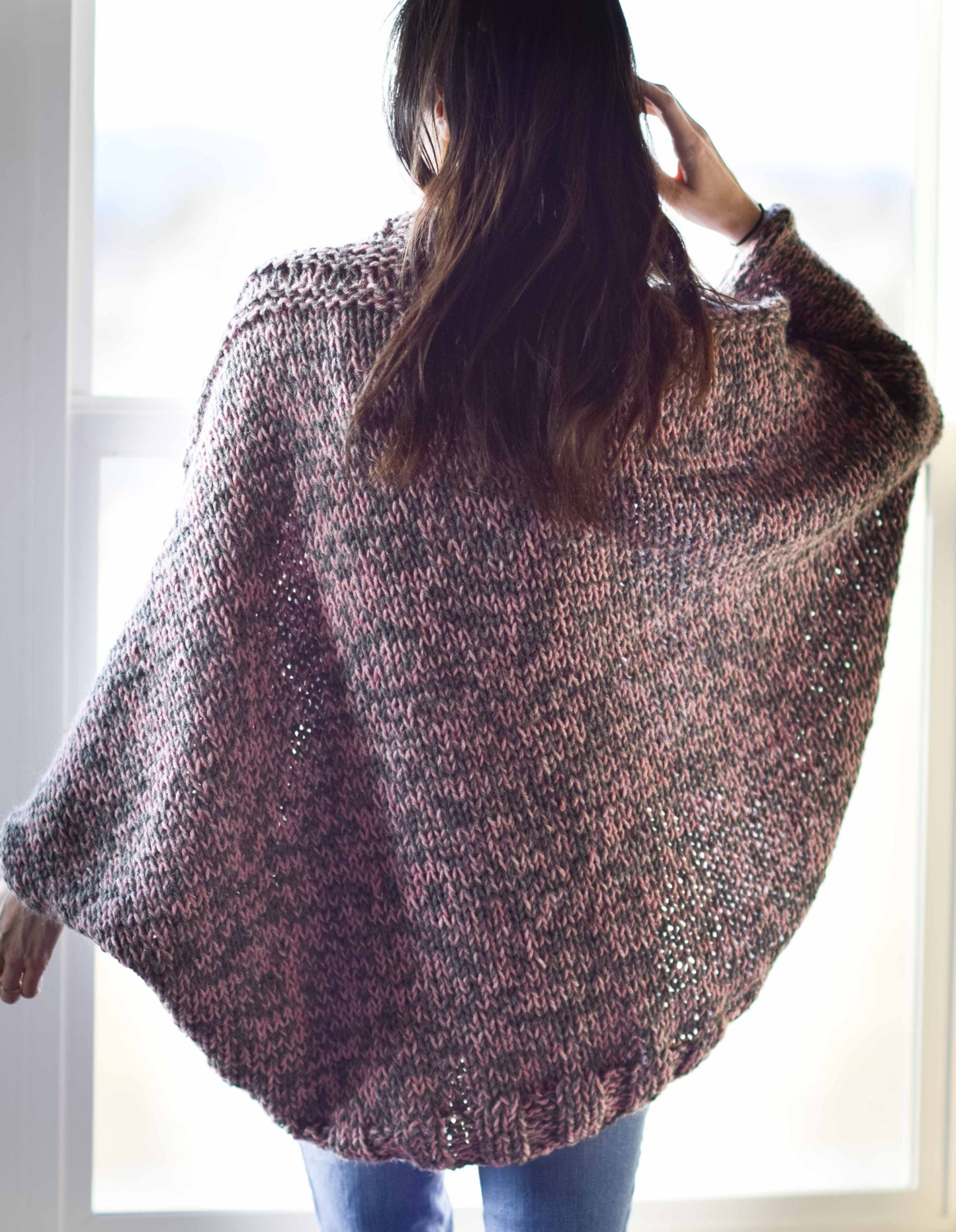 Knit Kit - Easy Relaxed Marled Cardigan