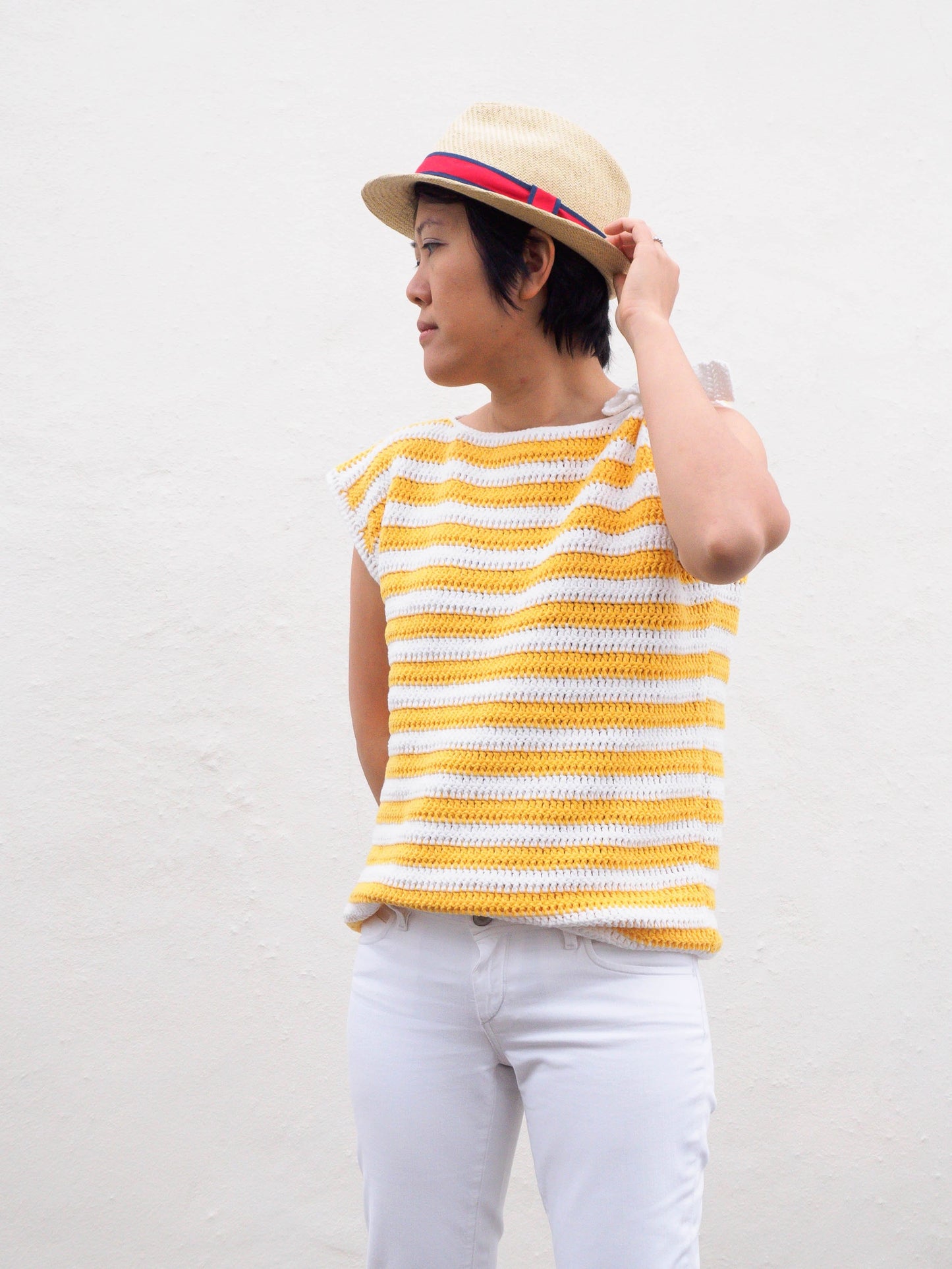 Crochet Kit - Monterey Bay Striped Top