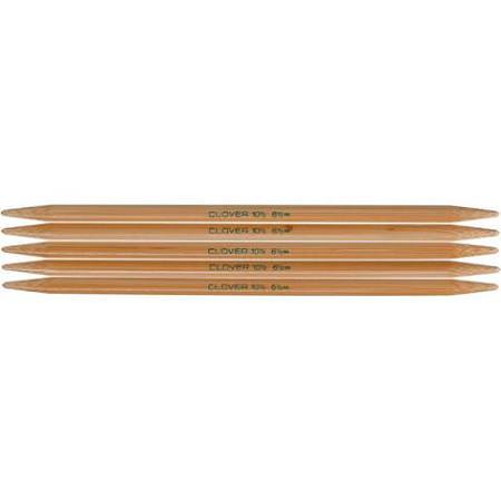 Clover Bamboo Double Point 7 In. Needles