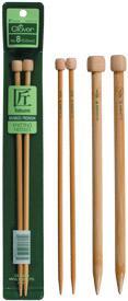 Clover Bamboo Single Point 9 In. Needles