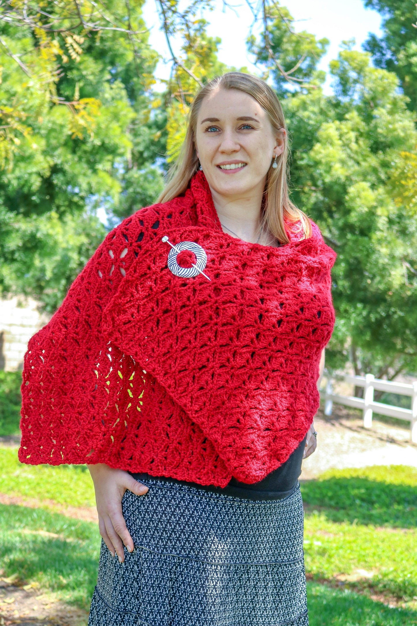 Crochet Kit - Romantic Crochet Wrap