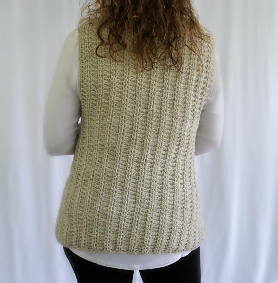 Crochet Kit - Simple Waterfall Vest
