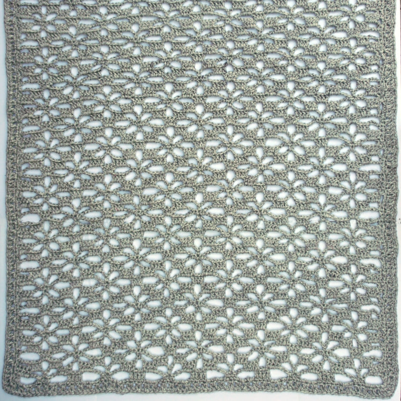 Crochet Kit - Snowflake Lace Throw
